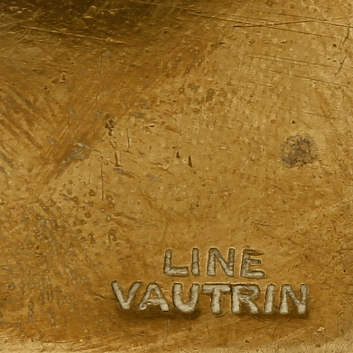 Line Vautrin (1913-1997) "Coffre", A gilt bronze and cork box - circa 1950 - Detail D3