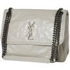 Sac bandoulière Saint Laurent  Niki moyen modèle  en cuir blanc - 00pp thumbnail