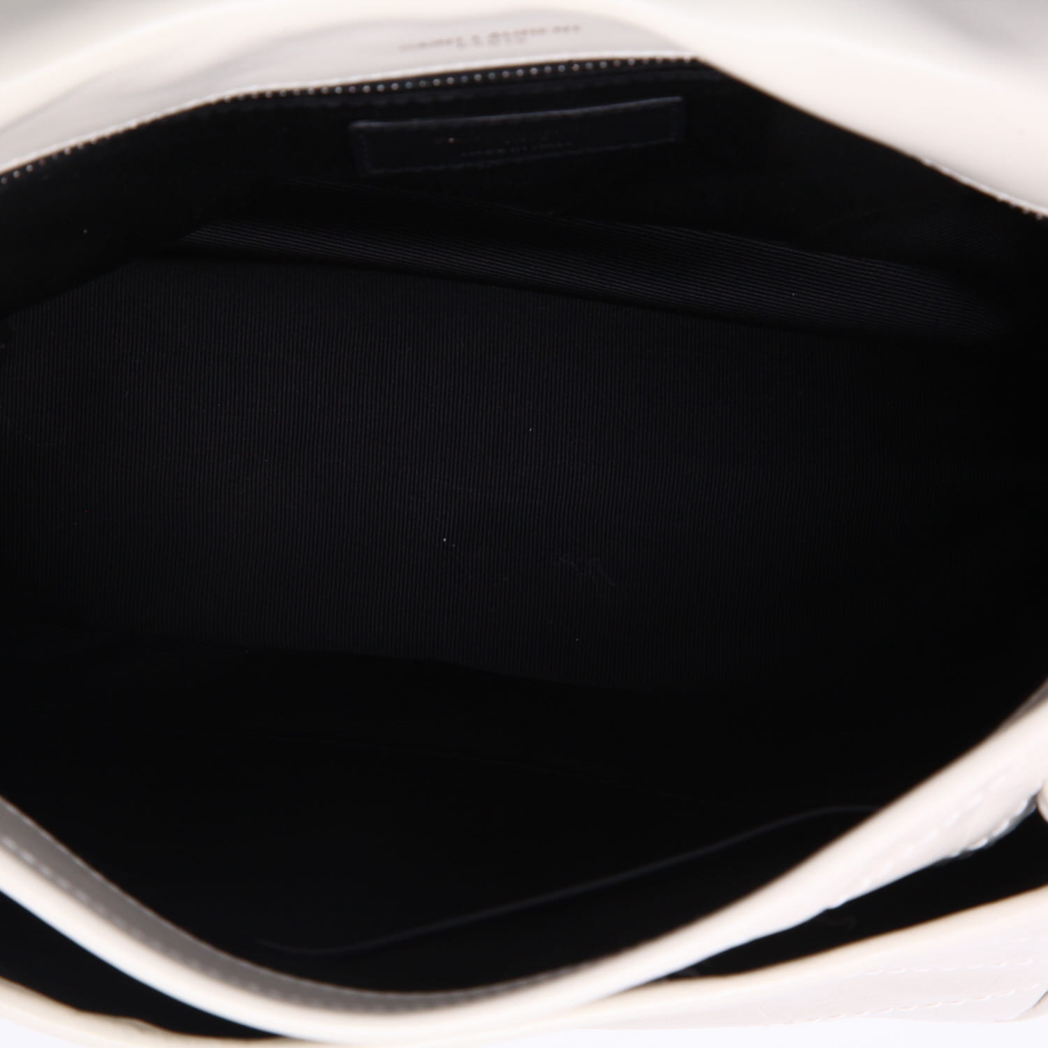 Saint Laurent  Niki medium model  shoulder bag  in white leather - Detail D3