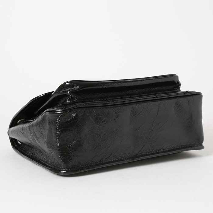 Borsa a tracolla Saint Laurent Niki modello medio in pelle nera - Detail D5