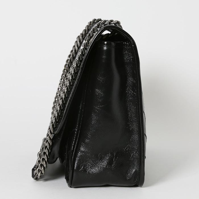 Borsa a tracolla Saint Laurent Niki modello medio in pelle nera - Detail D7