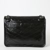 Saint Laurent  Niki medium model  shoulder bag  in black leather - Detail D8 thumbnail