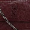 Saint Laurent  Niki medium model  shoulder bag  in burgundy leather - Detail D1 thumbnail