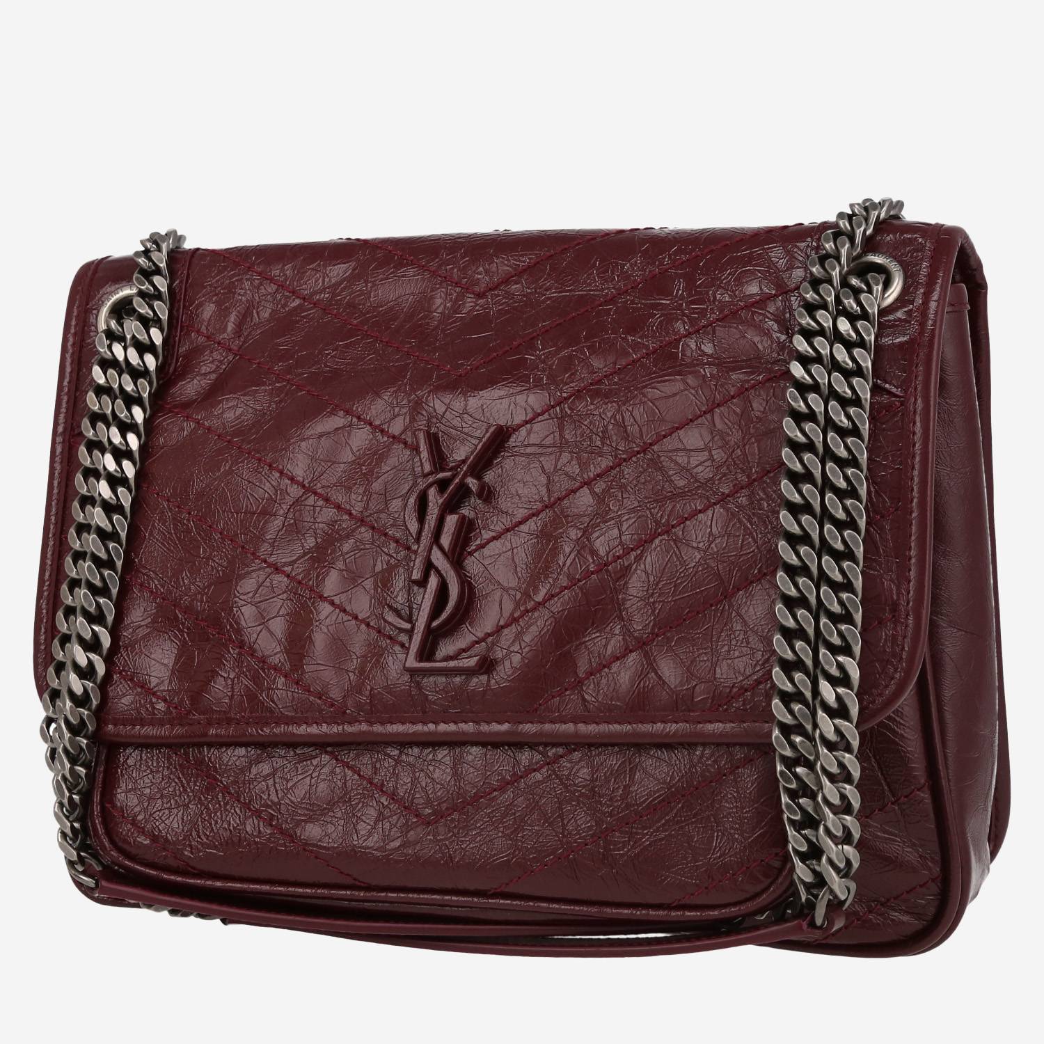 Borsa a tracolla Saint Laurent  Niki modello medio  in pelle bordeaux