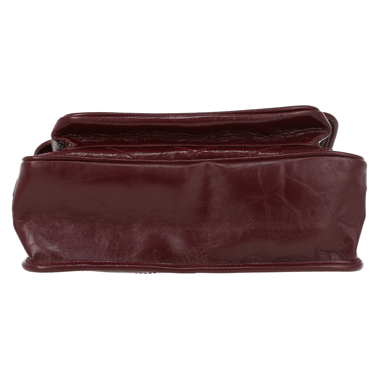 Borsa a tracolla Saint Laurent  Niki modello medio  in pelle bordeaux - Detail D4
