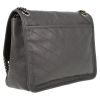 Saint Laurent  Niki medium model  shoulder bag  in grey chevron quilted leather - Detail D6 thumbnail