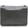 Saint Laurent  Niki medium model  shoulder bag  in grey chevron quilted leather - Detail D7 thumbnail