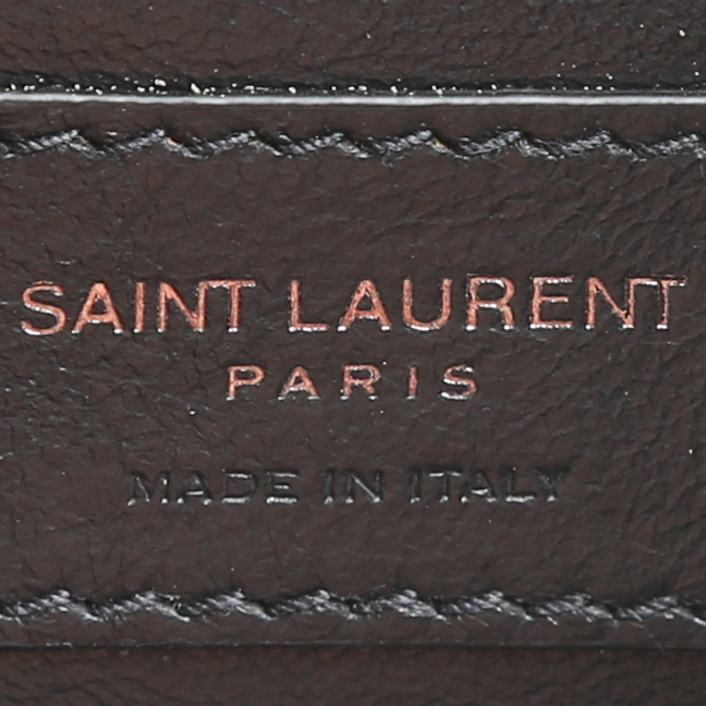 Saint Laurent  Niki Baby shoulder bag  in black chevron quilted leather - Detail D4