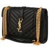 Saint Laurent  Enveloppe medium model  shoulder bag  in black quilted leather - 00pp thumbnail