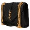 Saint Laurent  Enveloppe medium model  shoulder bag  in black quilted leather - Detail D3 thumbnail