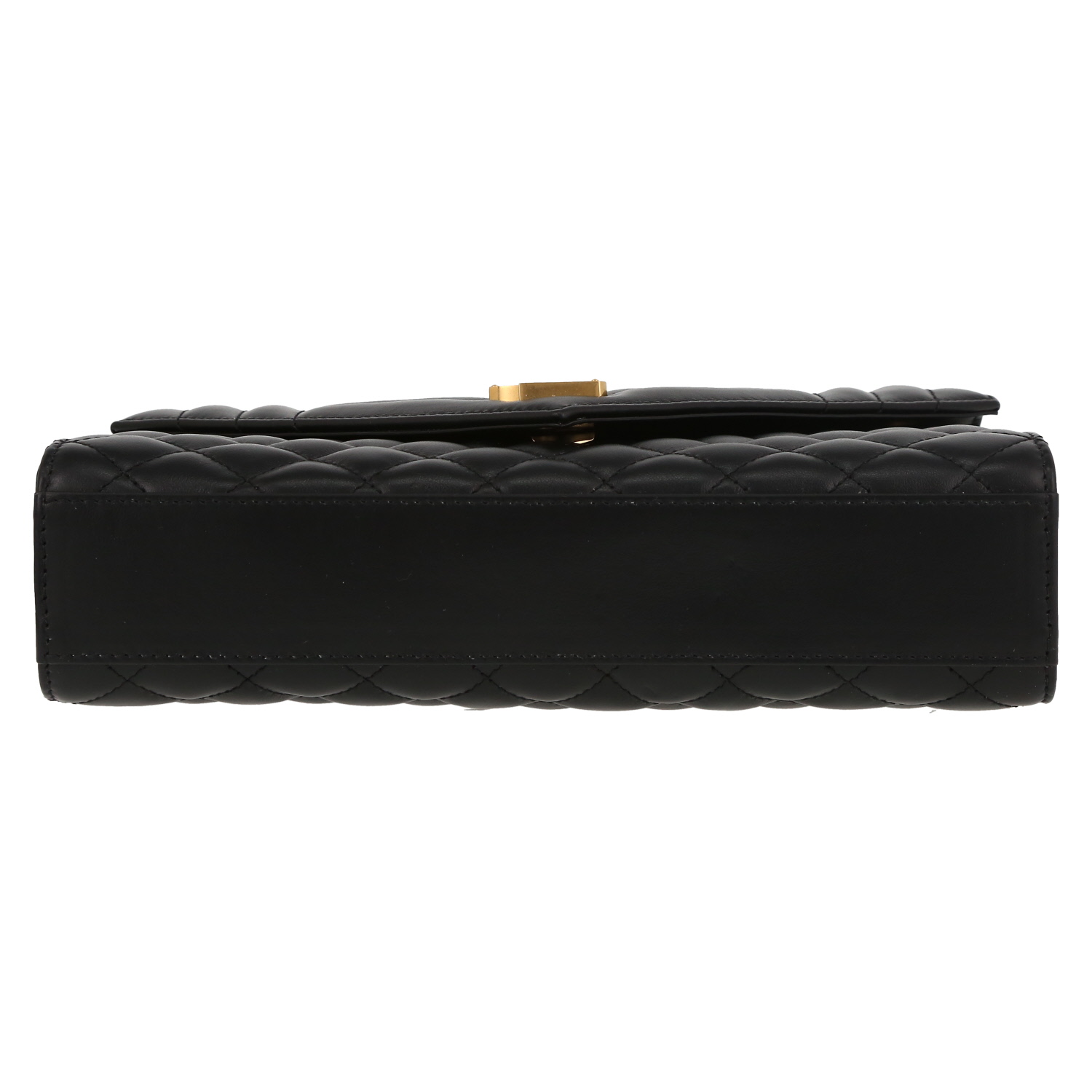 Saint Laurent  Enveloppe medium model  shoulder bag  in black quilted leather - Detail D4