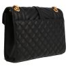 Saint Laurent  Enveloppe medium model  shoulder bag  in black quilted leather - Detail D6 thumbnail