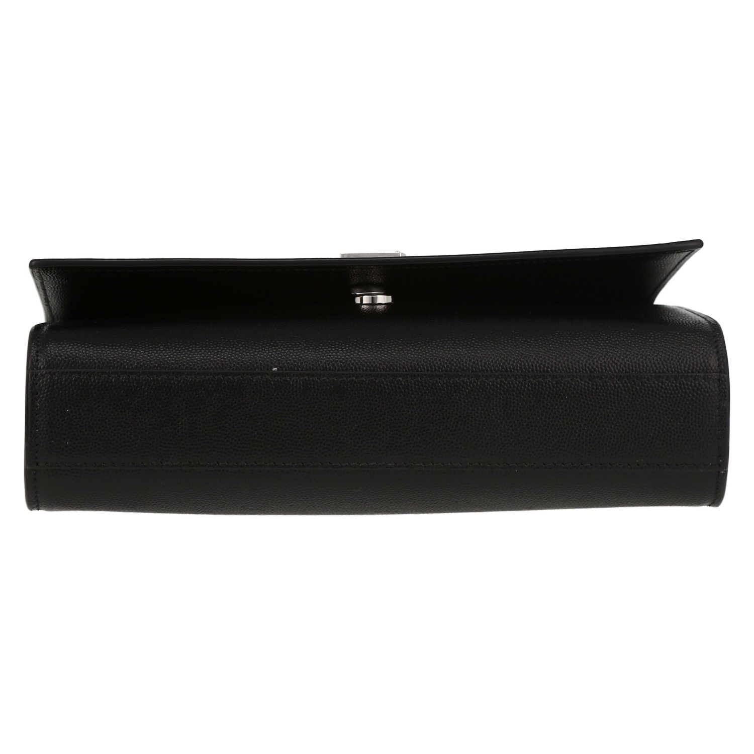 Borsa a tracolla Saint Laurent  Kate in pelle martellata nera - Detail D4