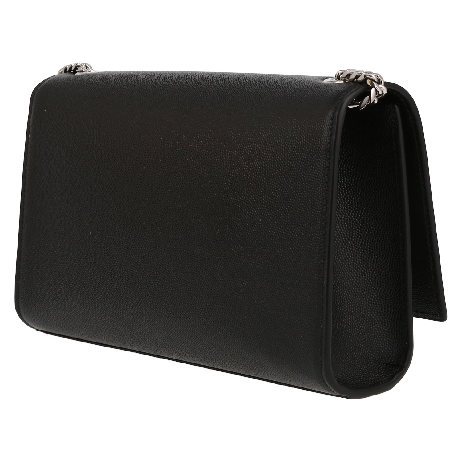Bolso bandolera Saint Laurent  Kate en cuero granulado negro - Detail D5