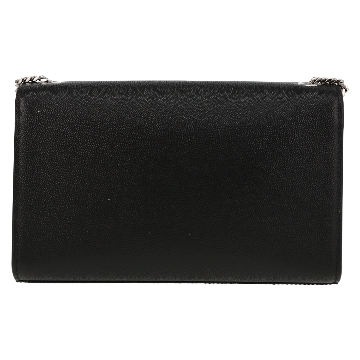 Bolso bandolera Saint Laurent  Kate en cuero granulado negro - Detail D7