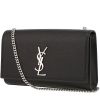 Saint Laurent  Kate medium model  shoulder bag  in black grained leather - 00pp thumbnail