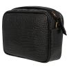 Bolso bandolera Saint Laurent  Lou Sac Caméra modelo mediano  en cuero negro - Detail D5 thumbnail