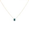 Pomellato Nudo small model necklace in pink gold, white gold and topaz - 00pp thumbnail