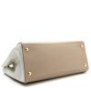Prada  Galleria handbag  in beige and white leather saffiano - Detail D5 thumbnail