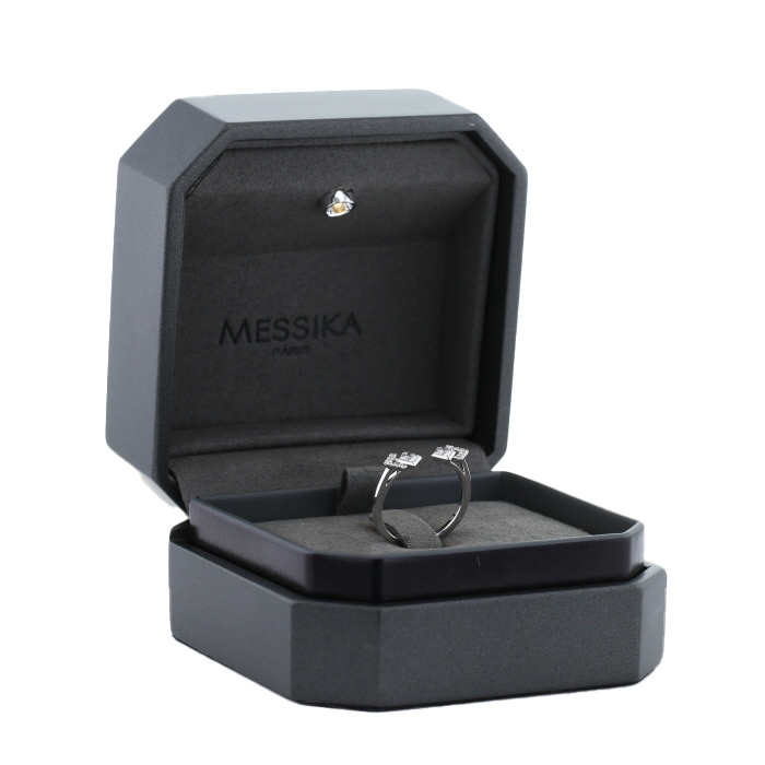 Messika My Soul ring in white gold and diamonds - Detail D2