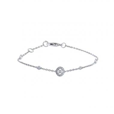 Bracciale Messika Joy XS in oro bianco e diamanti