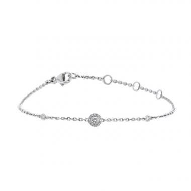 Brazalete Messika Joy Mini de oro blanco y diamantes