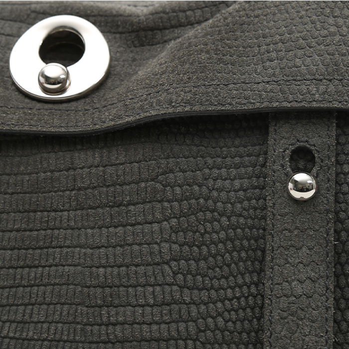 Saint Laurent  Muse Two medium model  handbag  in grey suede - Detail D1