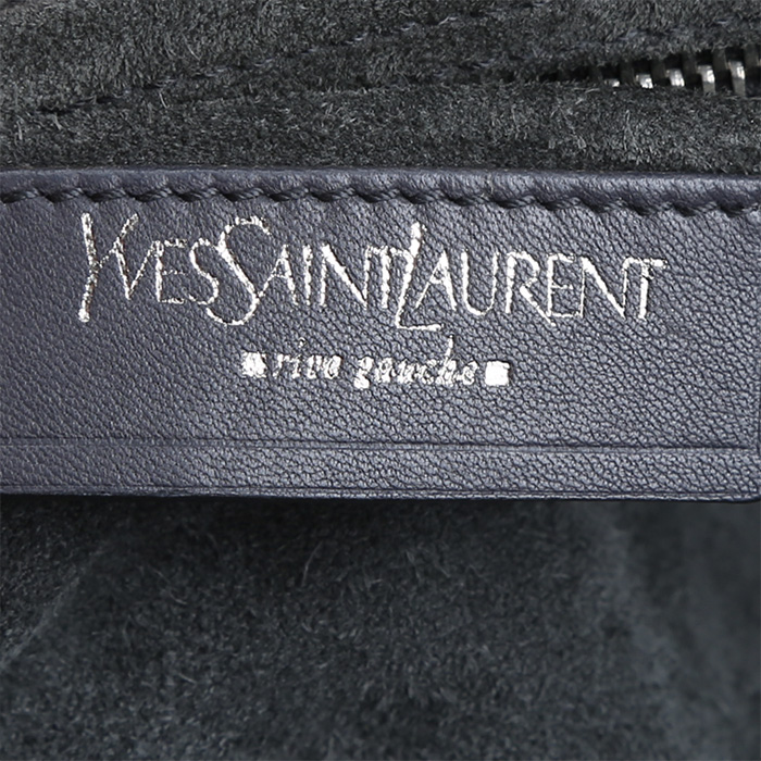 Saint Laurent  Muse Two medium model  handbag  in grey suede - Detail D3