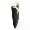Pochette Chanel   in tela trapuntata nera e pelle beige - Detail D5 thumbnail