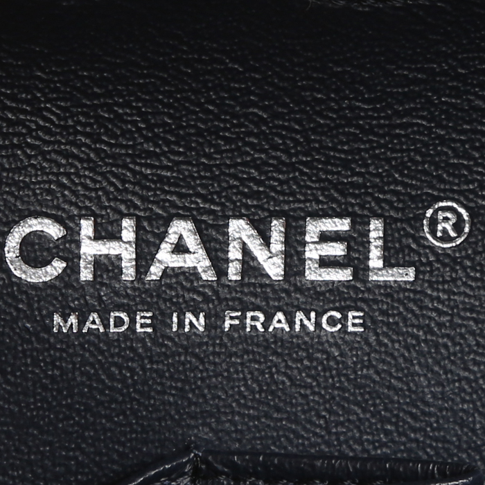 Chanel  Timeless shoulder bag  in blue and red tweed - Detail D4