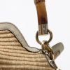 Gucci  Bamboo handbag  raphia  and beige leather - Detail D1 thumbnail