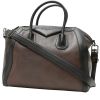 Givenchy  Antigona medium model  handbag  in brown and black leather - 00pp thumbnail