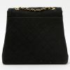 Borsa a tracolla Chanel  Vintage in tessuto scamosciato nero - Detail D8 thumbnail