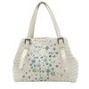 Bottega Veneta   handbag  in white braided leather - 00pp thumbnail