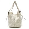 Bottega Veneta   handbag  in white braided leather - Detail D6 thumbnail