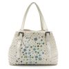 Bottega Veneta   handbag  in white braided leather - Detail D8 thumbnail