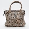 Valentino Garavani   handbag  in beige python - Detail D7 thumbnail