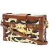 Borsa a tracolla Louis Vuitton  Petite Malle in pelle beige marrone e nera e pelle marrone - 00pp thumbnail