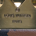 Sac bandoulière Louis Vuitton  Petite Malle en cuir beige marron et noir et cuir marron - Detail D3