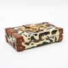 Borsa a tracolla Louis Vuitton  Petite Malle in pelle beige marrone e nera e pelle marrone - Detail D4 thumbnail