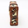 Borsa a tracolla Louis Vuitton  Petite Malle in pelle beige marrone e nera e pelle marrone - Detail D5 thumbnail