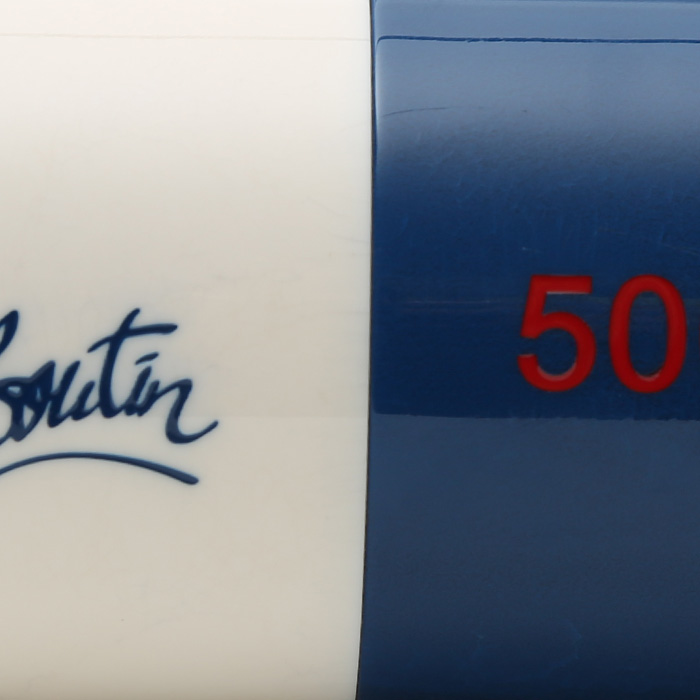 Christian Louboutin Edition limitée clutch in blue and white bicolor plexiglas - Detail D1