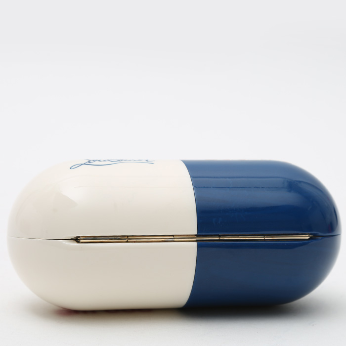 Minaudière Christian Louboutin  Edition limitée en plexiglas bicolore bleu et blanc - Detail D5