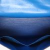 Sac à main Hermès  Kelly 32 cm en cuir box tricolore Bleu Saphir Bleu France et rouge - Detail D8 thumbnail