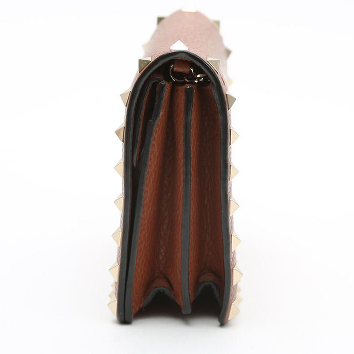 Borsa a tracolla Valentino Garavani  Rockstud in pelle gold - Detail D6