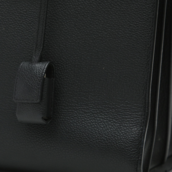 Sac à main Saint Laurent  Sac de jour en cuir noir - Detail D1