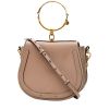 Chloé  Nile shoulder bag  in beige leather  and beige suede - 00pp thumbnail