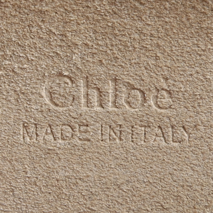 Bolso bandolera Chloé  Nile en cuero beige y ante beige - Detail D4