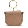 Chloé  Nile shoulder bag  in beige leather  and beige suede - Detail D8 thumbnail