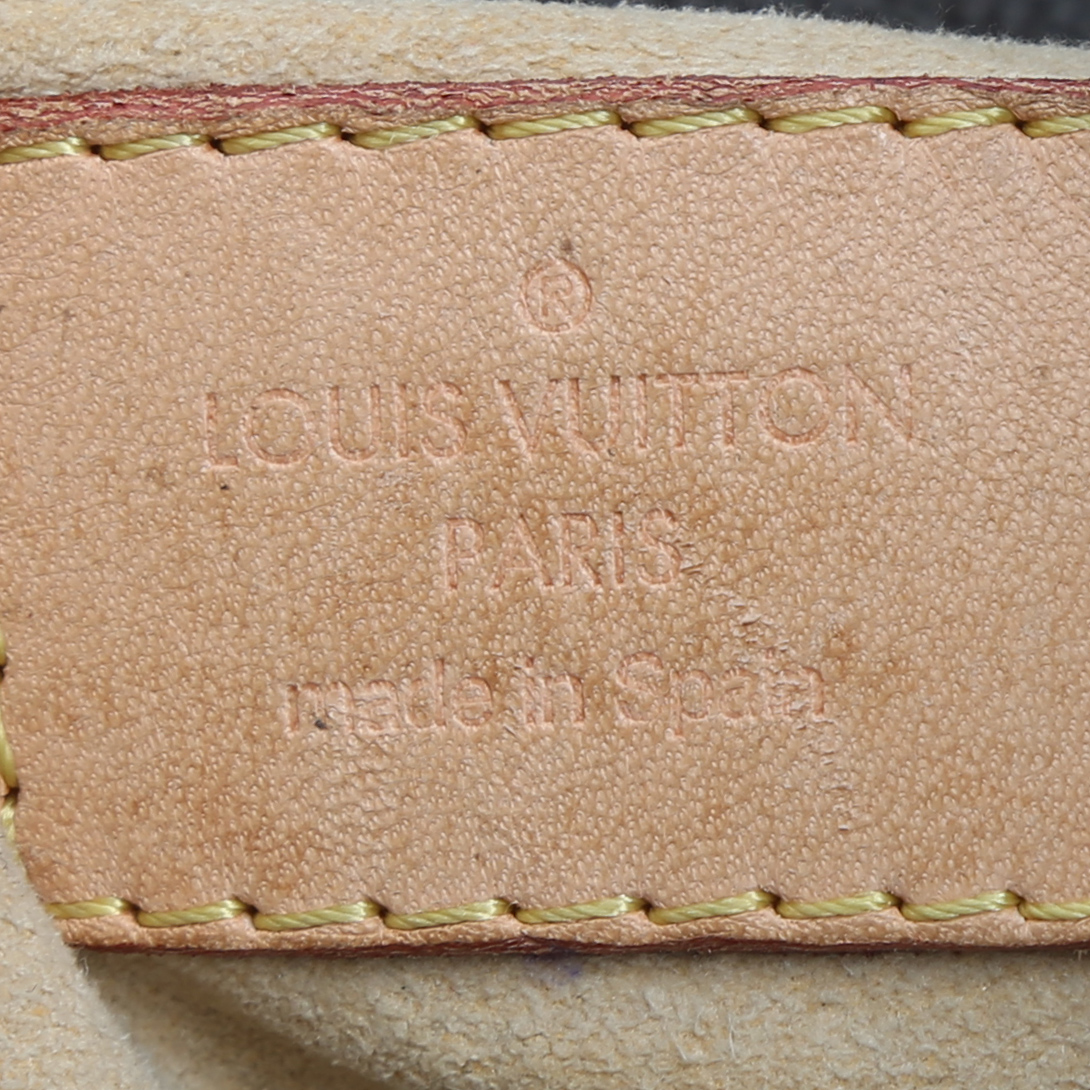 Bolso de mano Louis Vuitton  Artsy en lona Monogram marrón y cuero natural - Detail D3